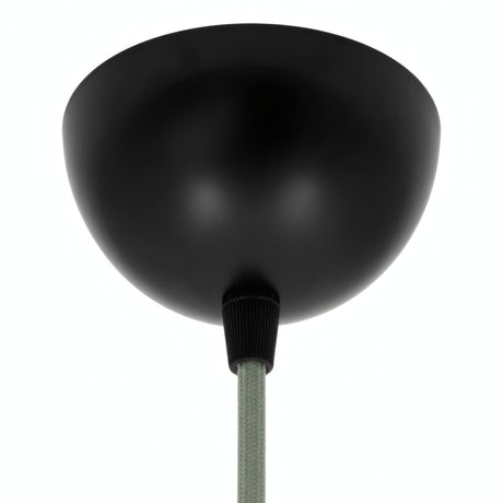 Rosace demi-sphérique en métal, Ø 100 mm — Noir