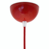 Rosace demi-sphérique en métal, Ø 100 mm — Rouge