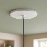Rosace encastrable affleurante, Ø 126 mm — Blanc mat