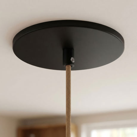 Rosace encastrable affleurante, Ø 126 mm — Noir