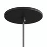 Rosace encastrable affleurante, Ø 126 mm — Noir