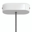 Rosace ovale en bois, 120 × 51 mm — Blanc