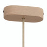 Rosace ovale en bois, 120 × 51 mm — Neutre
