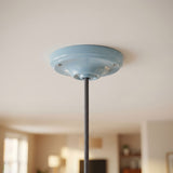 Rosace en porcelaine avec kit de fixation, Ø 105 mm — Azur