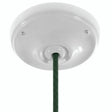 Rosace en porcelaine avec kit de fixation, Ø 105 mm — Blanc