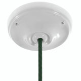 Rosace en porcelaine avec kit de fixation, Ø 105 mm — Blanc
