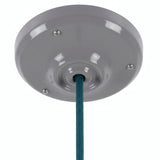 Rosace en porcelaine avec kit de fixation, Ø 105 mm — Gris