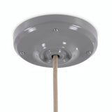 Rosace en porcelaine avec kit de fixation, Ø 105 mm — Gris