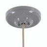 Rosace en porcelaine avec kit de fixation, Ø 105 mm — Gris