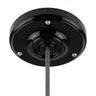 Rosace en porcelaine avec kit de fixation, Ø 105 mm — Noir