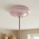 Rosace en porcelaine avec kit de fixation, Ø 105 mm — Rose antique
