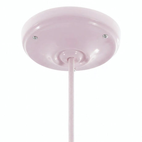 Rosace en porcelaine avec kit de fixation, Ø 105 mm — Rose antique