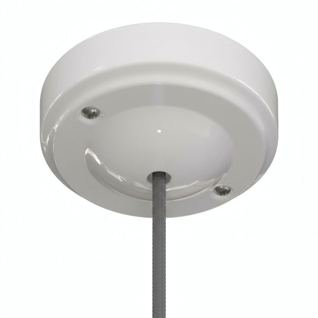 Rosace minimaliste en porcelaine, Ø 100 mm — Blanc