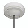 Rosace minimaliste en porcelaine, Ø 100 mm — Blanc