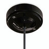 Rosace minimaliste en porcelaine, Ø 100 mm — Noir
