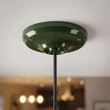 Rosace en porcelaine avec kit de fixation, Ø 105 mm — Vert