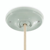 Rosace en porcelaine avec kit de fixation, Ø 105 mm — Vert sauge