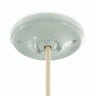 Rosace en porcelaine avec kit de fixation, Ø 105 mm — Vert sauge