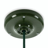 Rosace en porcelaine avec kit de fixation, Ø 105 mm — Vert