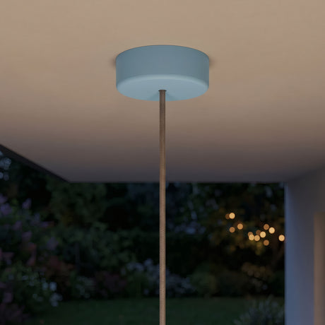 Rosace en silicone d'extérieur IP65, Ø 125 mm — Bleu ciel