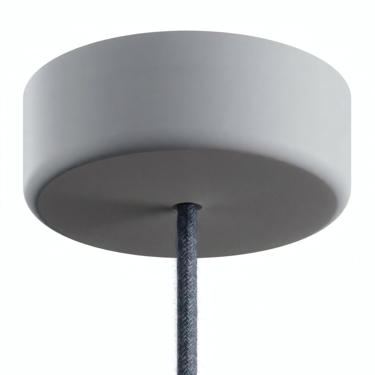 Rosace en silicone d'extérieur IP65, Ø 125 mm — Gris glacier