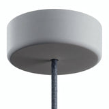 Rosace en silicone d'extérieur IP65, Ø 125 mm — Gris glacier