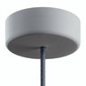 Rosace en silicone d'extérieur IP65, Ø 125 mm — Gris glacier