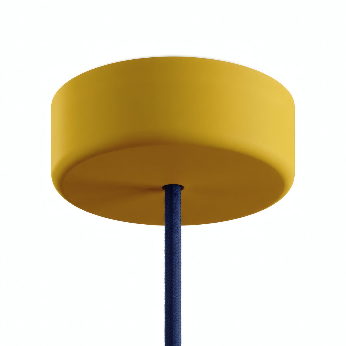 Rosace en silicone d'extérieur IP65, Ø 125 mm — Moutarde