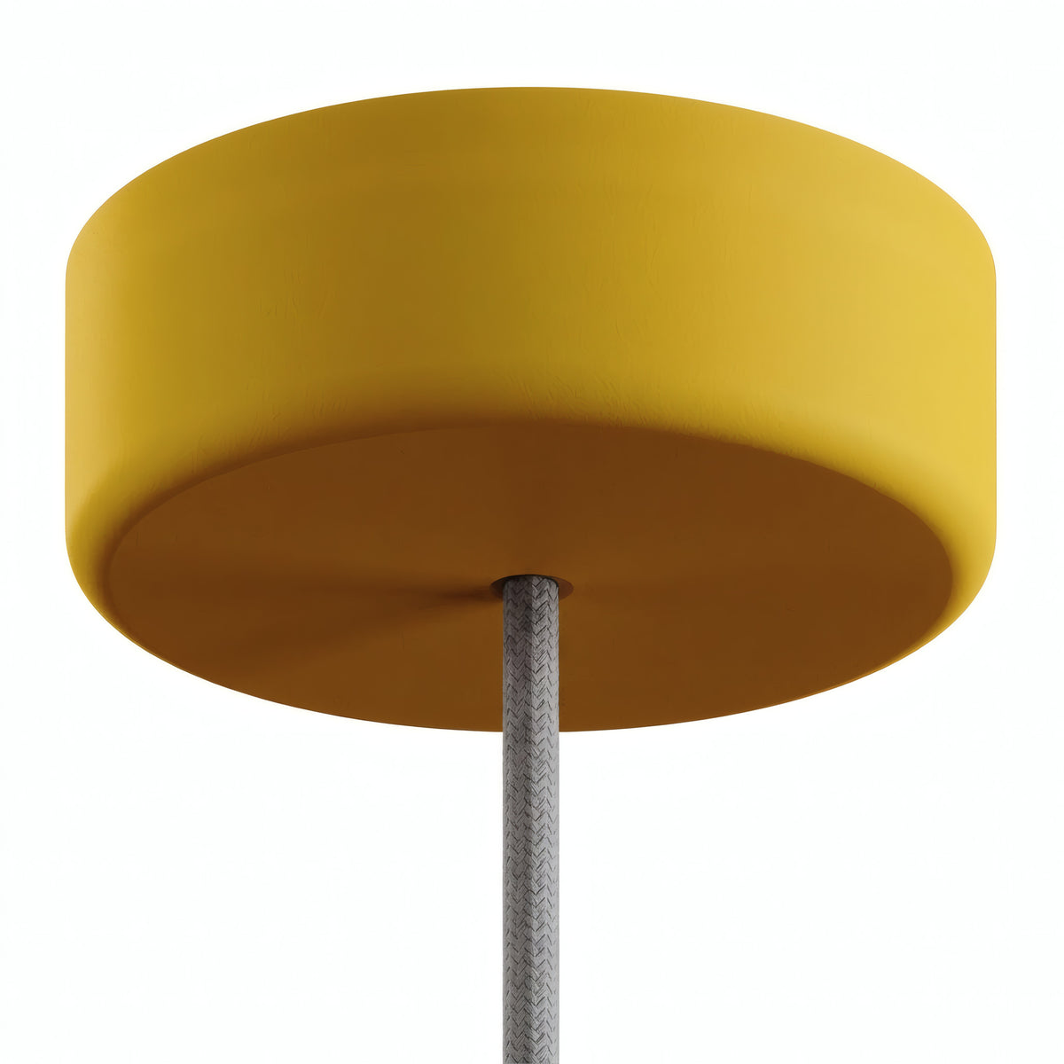 Rosace en silicone d'extérieur IP65, Ø 125 mm — Moutarde