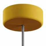 Rosace en silicone d'extérieur IP65, Ø 125 mm — Moutarde
