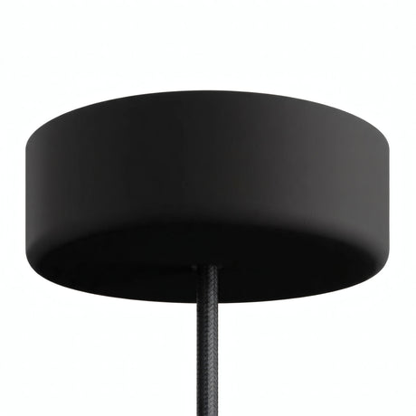 Rosace en silicone d'extérieur IP65, Ø 125 mm — Noir