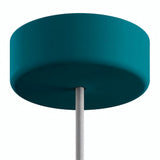 Rosace en silicone d'extérieur IP65, Ø 125 mm — Bleu pétrole
