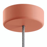 Rosace en silicone d'extérieur IP65, Ø 125 mm — Saumon