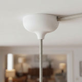 Rosace en silicone Ø 88 mm, trou central et sortie latérale — Blanc