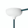 Rosace en silicone Ø 88 mm, trou central et sortie latérale — Blanc