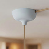 Rosace en silicone Ø 88 mm, trou central et sortie latérale — Bleu ciel