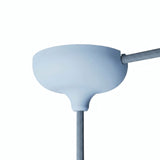 Rosace en silicone Ø 88 mm, trou central et sortie latérale — Bleu ciel