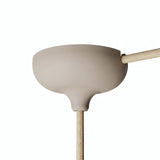 Rosace en silicone Ø 88 mm, trou central et sortie latérale — Marron