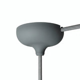 Rosace en silicone Ø 88 mm, trou central et sortie latérale — Gris