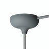 Rosace en silicone Ø 88 mm, trou central et sortie latérale — Gris