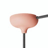 Rosace en silicone Ø 88 mm, trou central et sortie latérale — Saumon