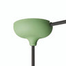 Rosace en silicone Ø 88 mm, trou central et sortie latérale — Vert prairie