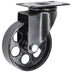 Roulettes pivotantes noires