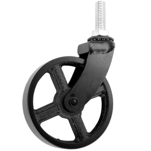 Roulette de chariot à visser avec tige fileté 12mm