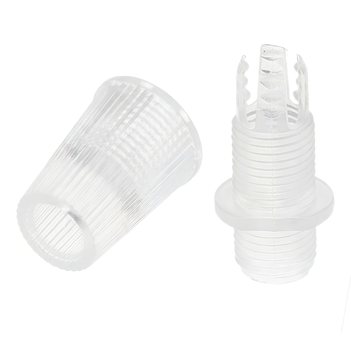 Serre-câble conique bloque-fil pour câble textile — Transparent