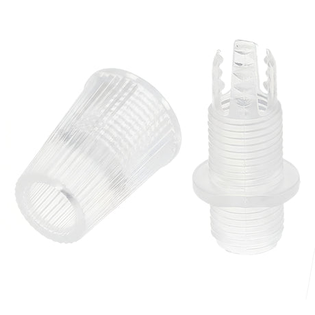 Serre-câble conique bloque-fil pour câble textile — Transparent