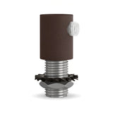 Serre-câble cylindrique en métal M10x1, écrou et rondelle — Rouille