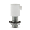 Serre-câble cylindrique en plastique, tube fileté M10x1 — Blanc