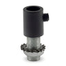 Serre-câble cylindrique en plastique, tube fileté M10x1 — Noir