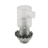 Serre-câble cylindrique en plastique, tube fileté M10x1 — Transparent